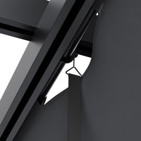 Close-Up of 4x4m Aluminum Pergola Frame and Retractable Canopy Mechanism