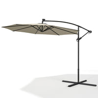 3M Garden Octagon Cantilever Parasol Umbrella with LED