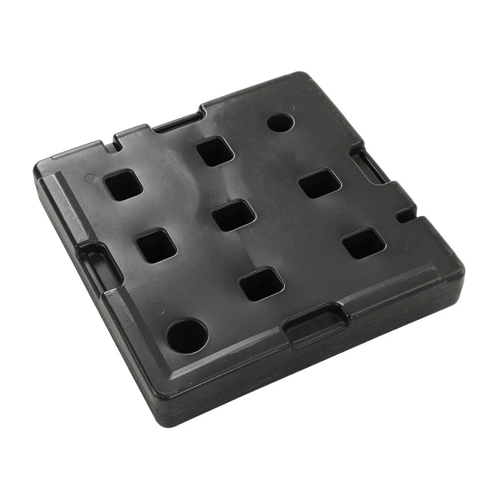 Black Fillable Cantilever Parasol Umbrella Stand Set