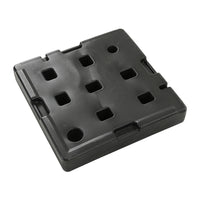 Black Fillable Cantilever Parasol Umbrella Stand Set