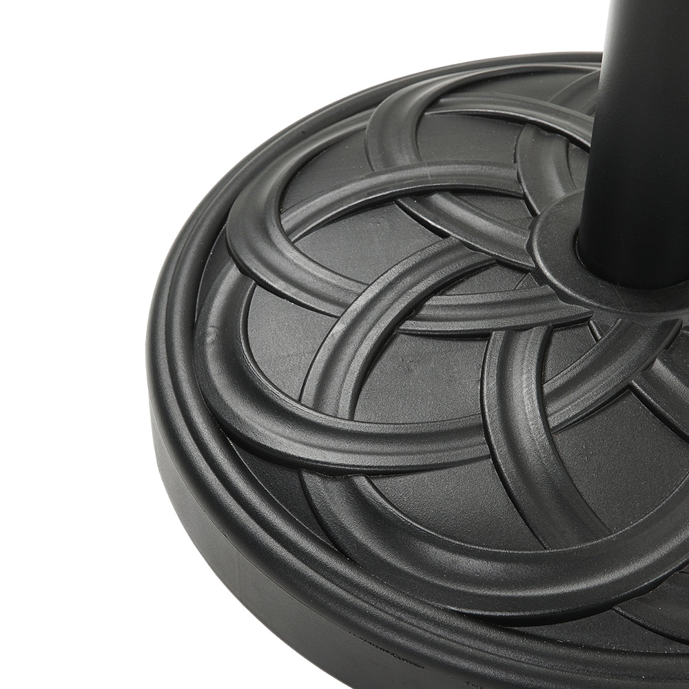 Outdoor Parasol Umbrella Stand with Elegant Woven Patterns Design