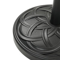 Outdoor Parasol Umbrella Stand with Elegant Woven Patterns Design