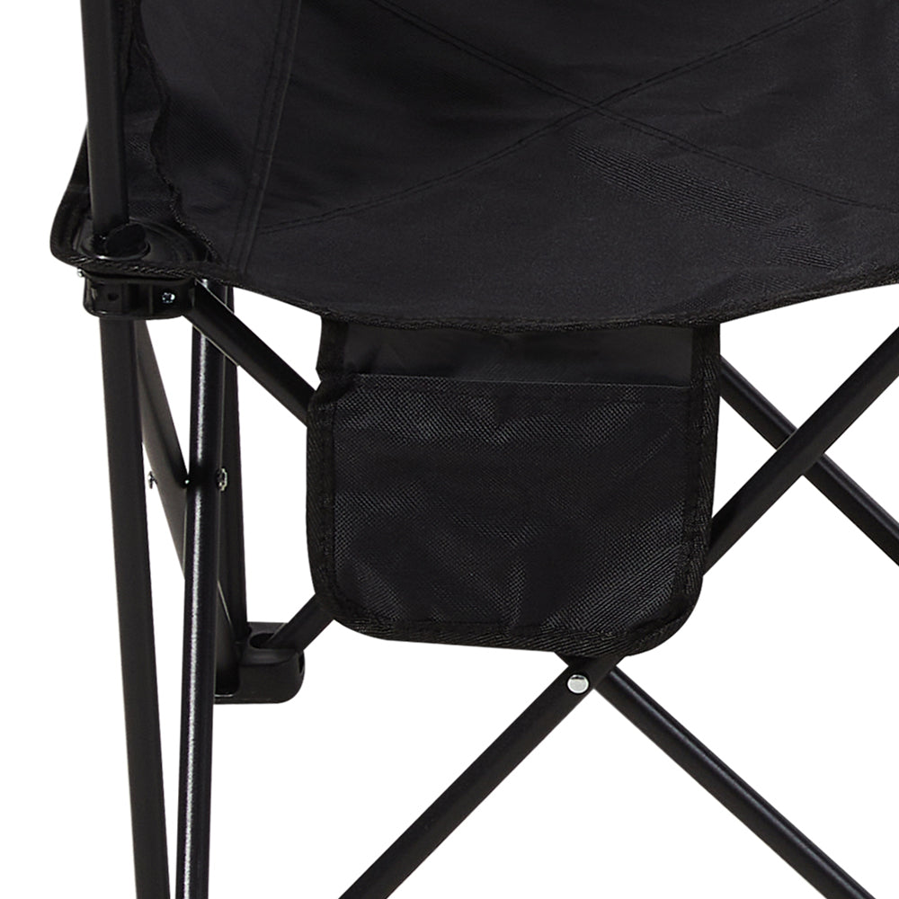 Side Close-up of Camping Furniture Set - Foldable frame and support structure for outdoor use