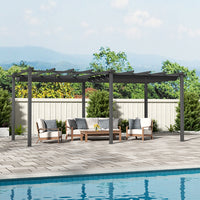 6x3m Aluminum Pergola in Garden Setting – Contemporary Outdoor Shade