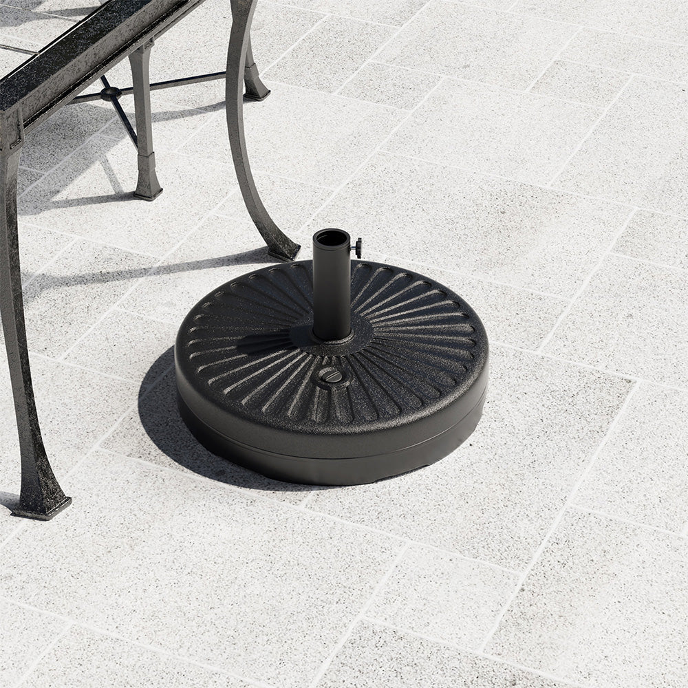 Daisy Pattern Fillable Parasol Base Heavy Duty Parasol Stand