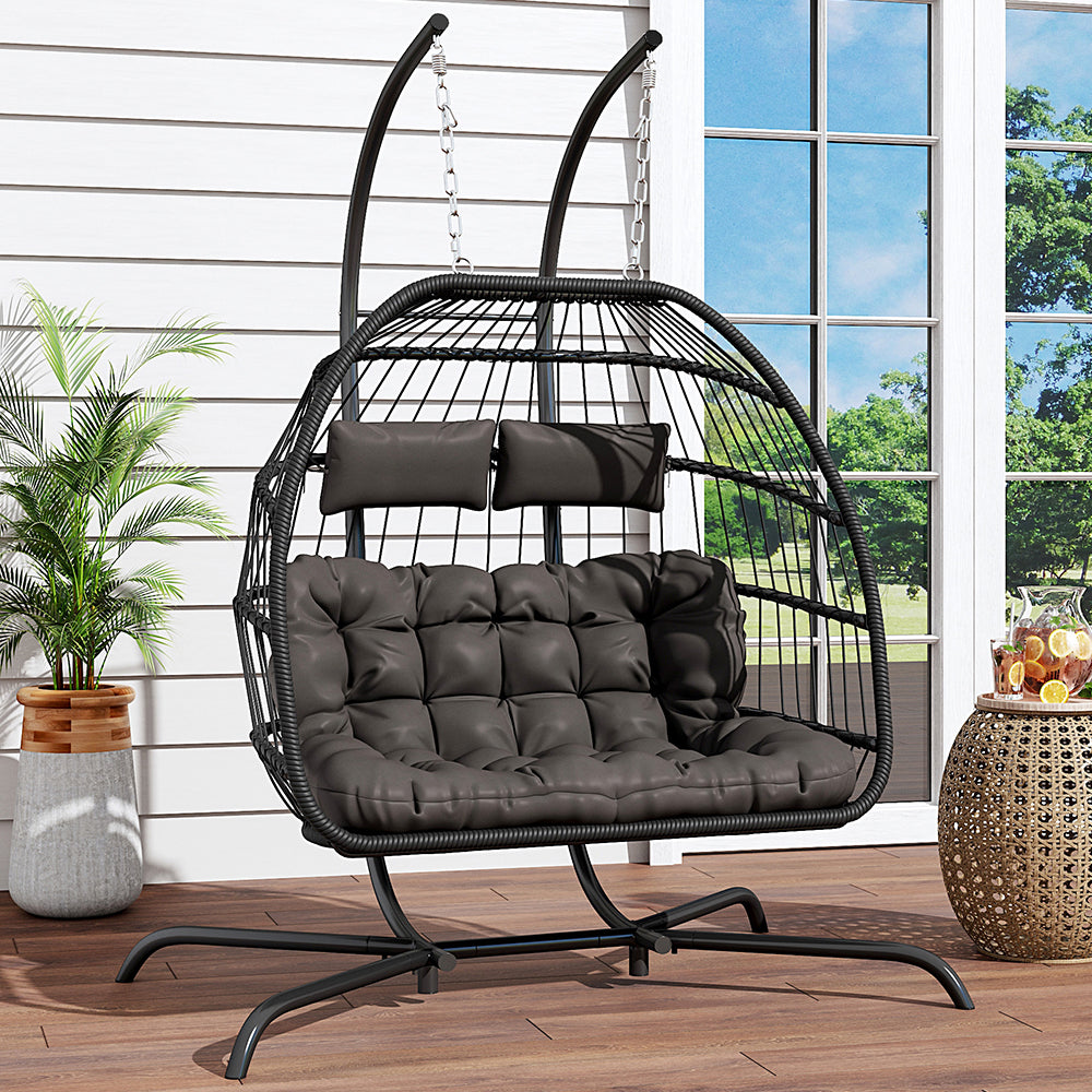 Garden Swing 2-Seater Egg Chair