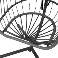 Garden Swing Chair with Stand and Cushion