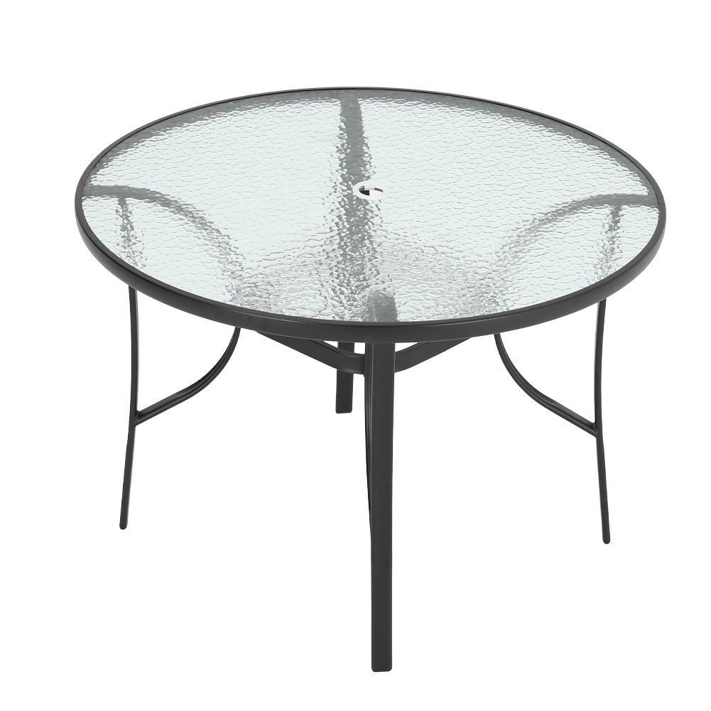 Garden Round Table with Umbrella Hole