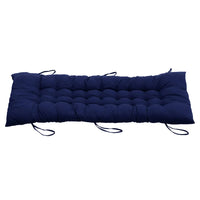 Dark Blue Comfy Lounge Cushion Extra Thick Padding on white background - Soft, durable, and weather-resistant cushion for lounges and chairs