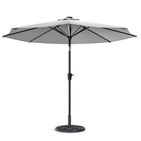 3M Garden Parasol Umbrella with Solar Strip LED Lights