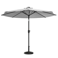 3M Garden Parasol Umbrella with Solar Strip LED Lights