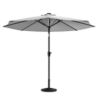 3M Garden Parasol Umbrella with Solar Strip LED Lights