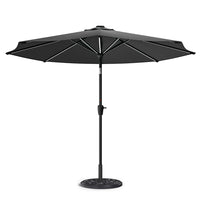 3M Garden Parasol Umbrella with Solar Strip LED Lights