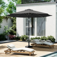 3M Garden Parasol Umbrella with Solar Strip LED Lights
