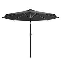 3M Garden Parasol Umbrella with Solar Strip LED Lights