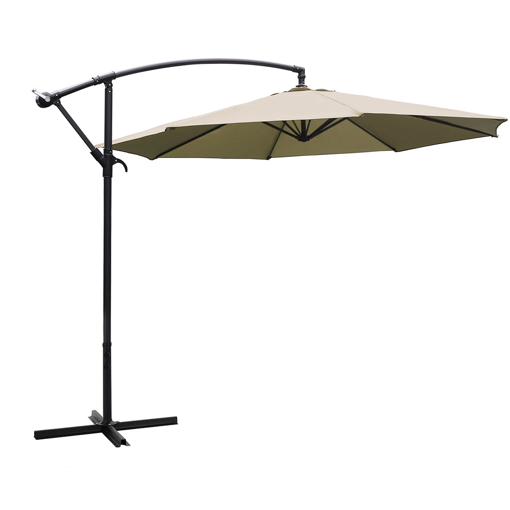 3M Garden Octagon Cantilever Parasol Umbrella with Base