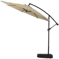 3M Garden Octagon Cantilever Parasol Umbrella with Base