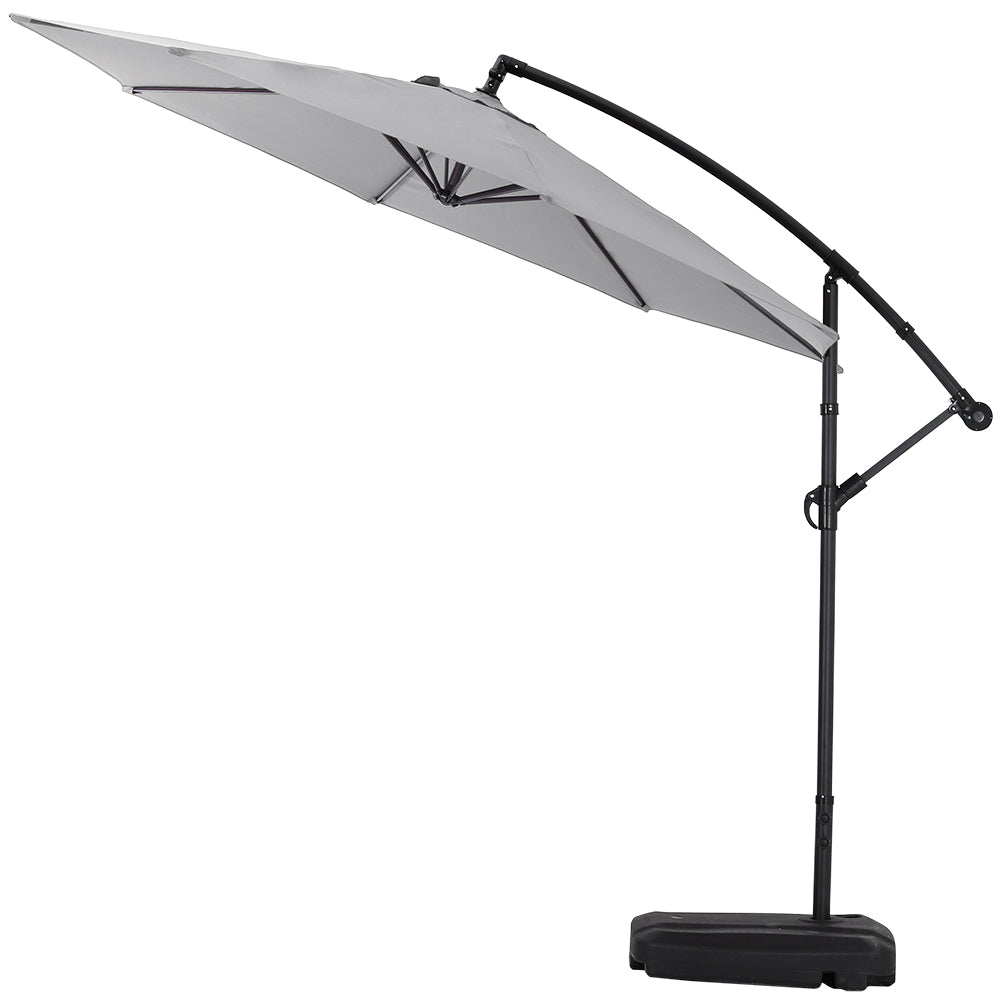 3M Garden Octagon Cantilever Parasol Umbrella with Base