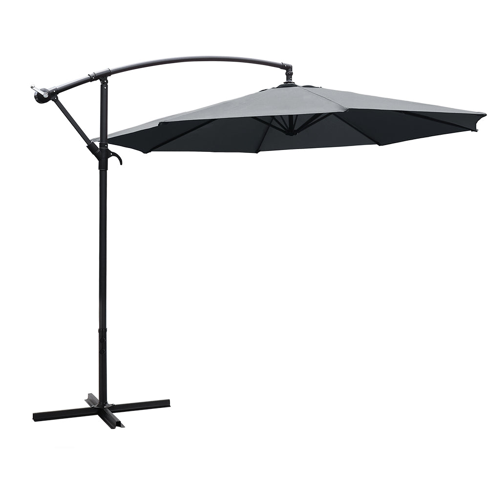 3M Garden Octagon Cantilever Parasol Umbrella with Base