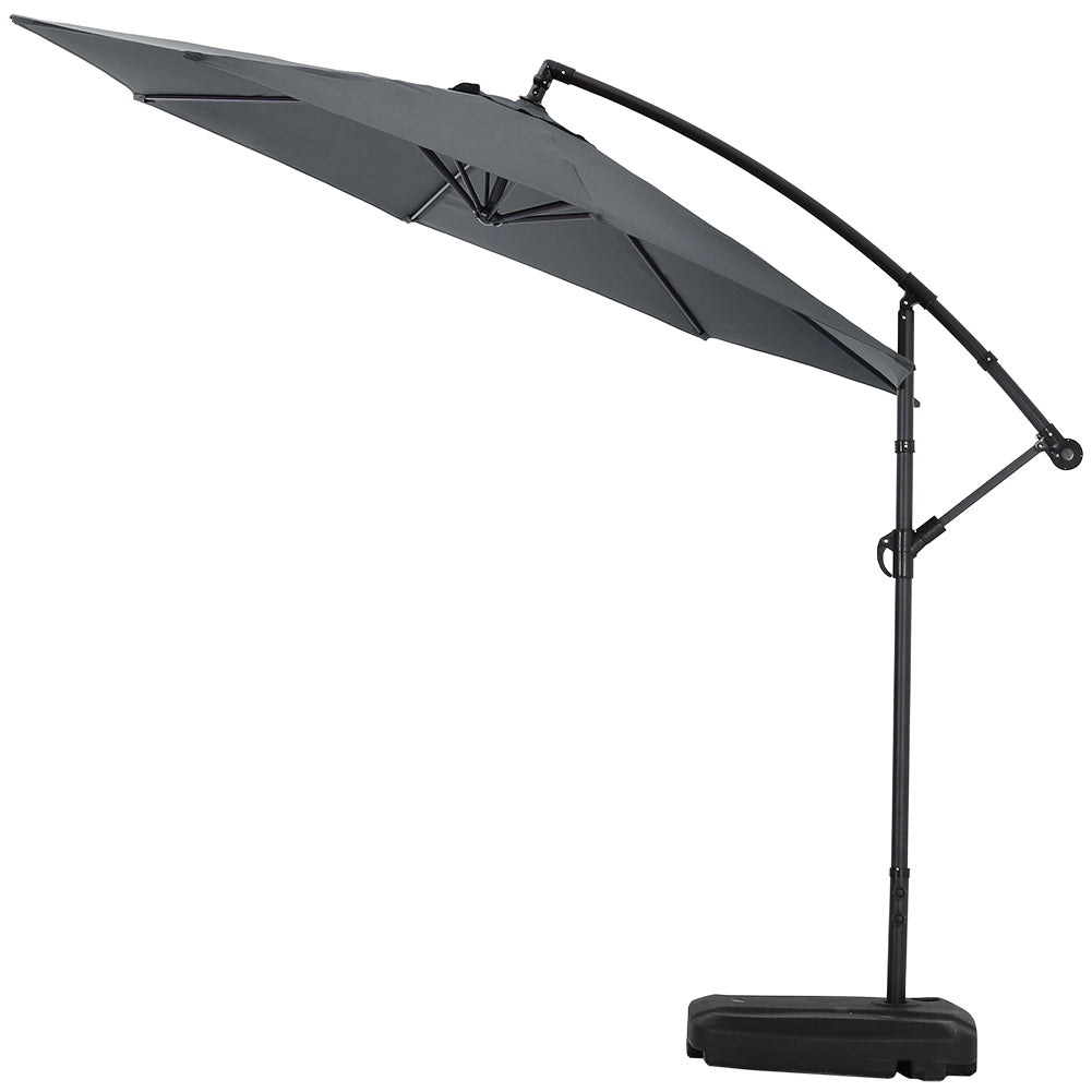 3M Garden Octagon Cantilever Parasol Umbrella with Base