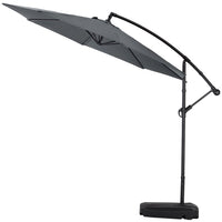 3M Garden Octagon Cantilever Parasol Umbrella with Base