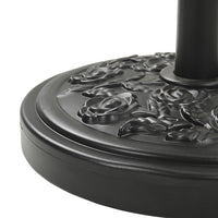 Heavy-Duty Outdoor Parasol Stand with Elegant Rose Design