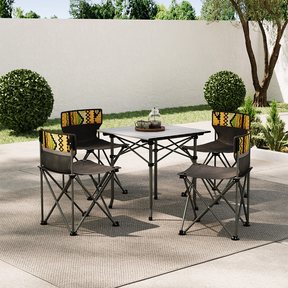 Lightweight Outdoor Camping Table Set with Benches – Easy to Set Up in Park or Campground