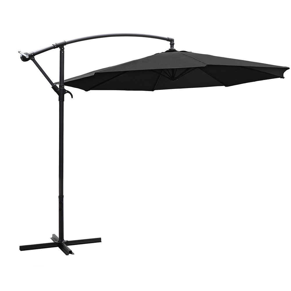 3M Garden Octagon Cantilever Parasol Umbrella with Base