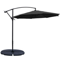 3M Garden Octagon Cantilever Parasol Umbrella with Base