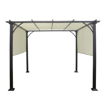 Freestanding 9.8 ft Patio Pergola with Adjustable Canopy – Outdoor Shade Structure