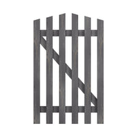 Spruce Wood Garden Gate Arched Top with T Hinges & Door Bolt