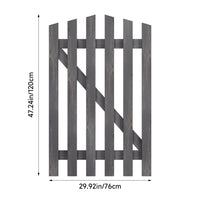 Spruce Wood Garden Gate Arched Top with T Hinges & Door Bolt