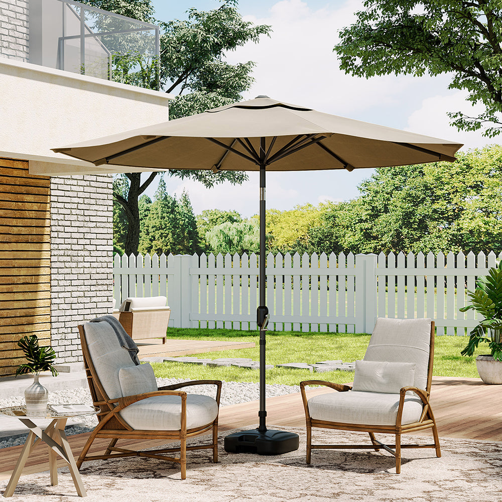 3M Garden Sunshade Tilt Parasol Umbrella with Crank