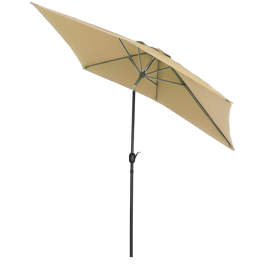 Khaki Garden Tilt Market Rectangular Parasol Umbrella