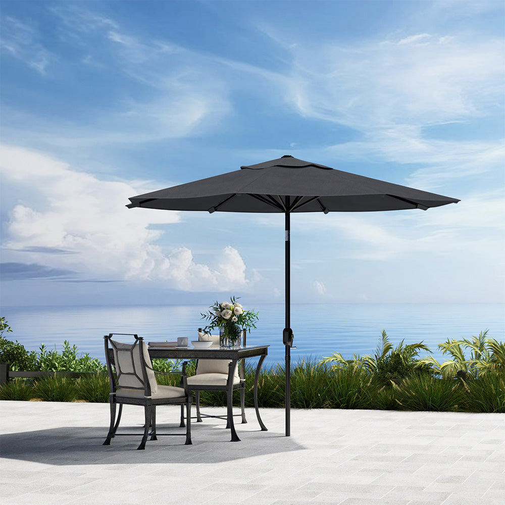 3M Garden Sunshade Tilt Parasol Umbrella with Crank