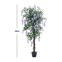 150CM Height Artificial Realistic Blossom Tree Bean Flower with Pot