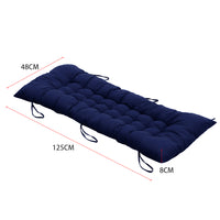 Dimensions of Comfy Lounge Cushion Extra Thick Padding in Dark Blue - Perfectly sized for outdoor lounges and patio chairs