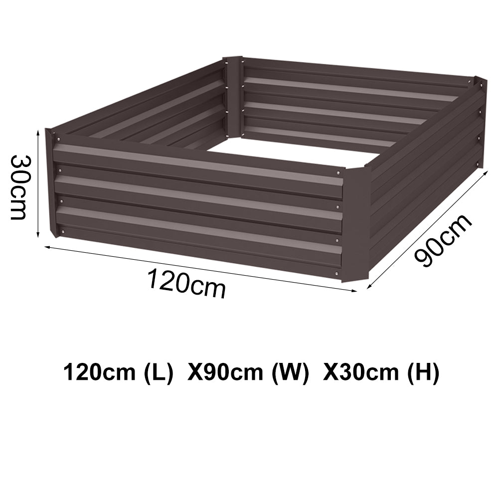 Dimensions of galvanized steel square raised garden bed – full size specifications for gardening and landscaping