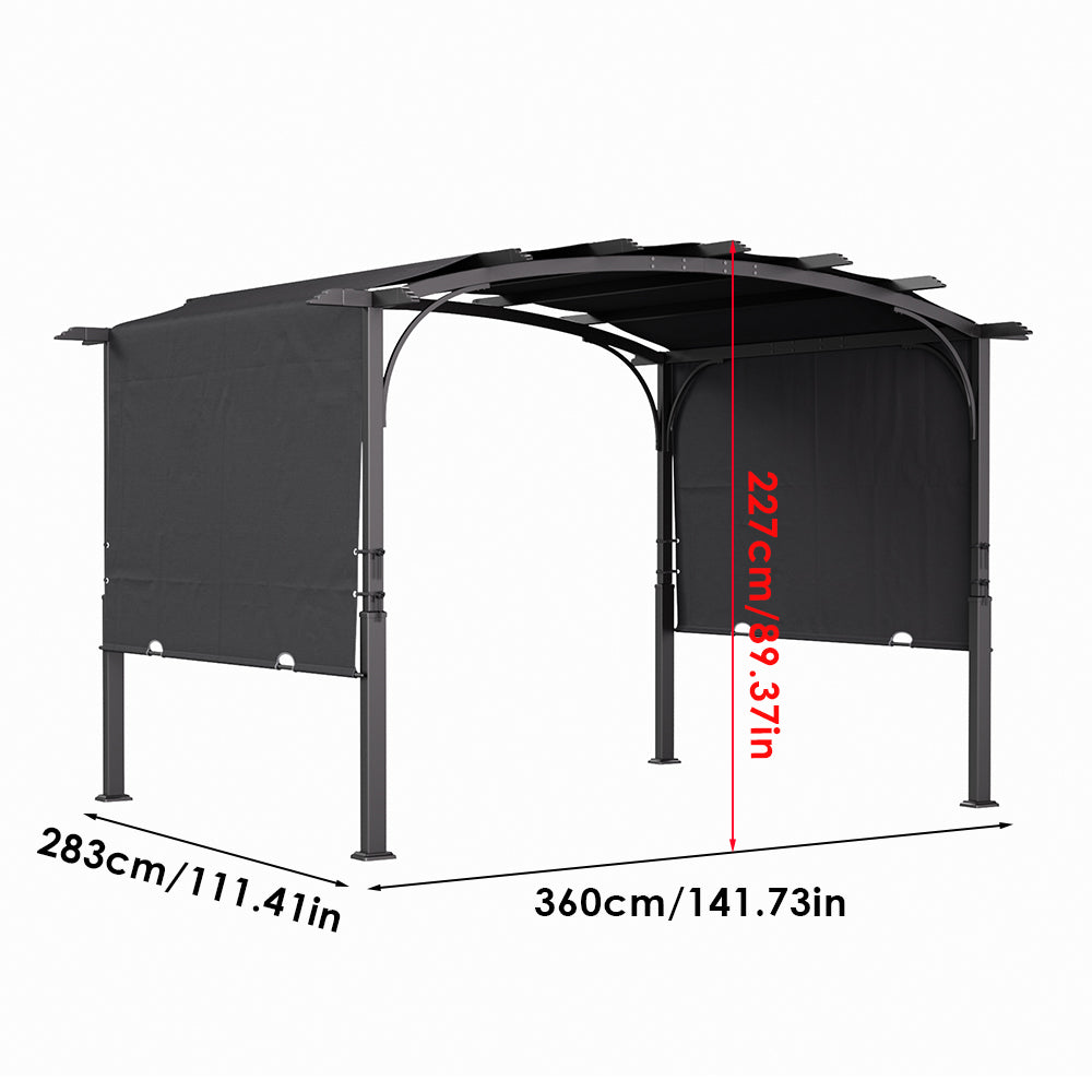 Dimensions of Outdoor Garden Gazebo – Detailed Measurement Diagram