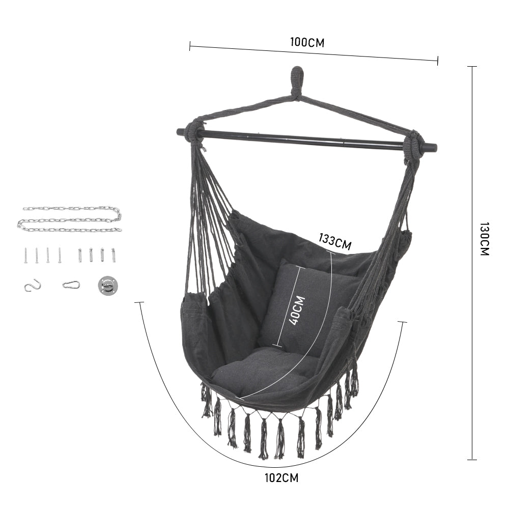 Garden Hanging Canvas Hammock Chair