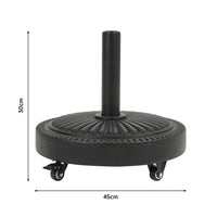 Heavy Duty Parasol Base with Wheels for Garden Patio Parasol