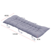 Dimensions of Comfy Lounge Cushion Extra Thick Padding in Grey - Perfect size for most lounge chairs and garden seating
