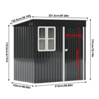 7x4ft outdoor storage shed dimensions – accurate size reference for planning garden space