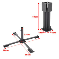 Foldable Parasol Base Heavy Duty Metal Cantilever Parasol Stand