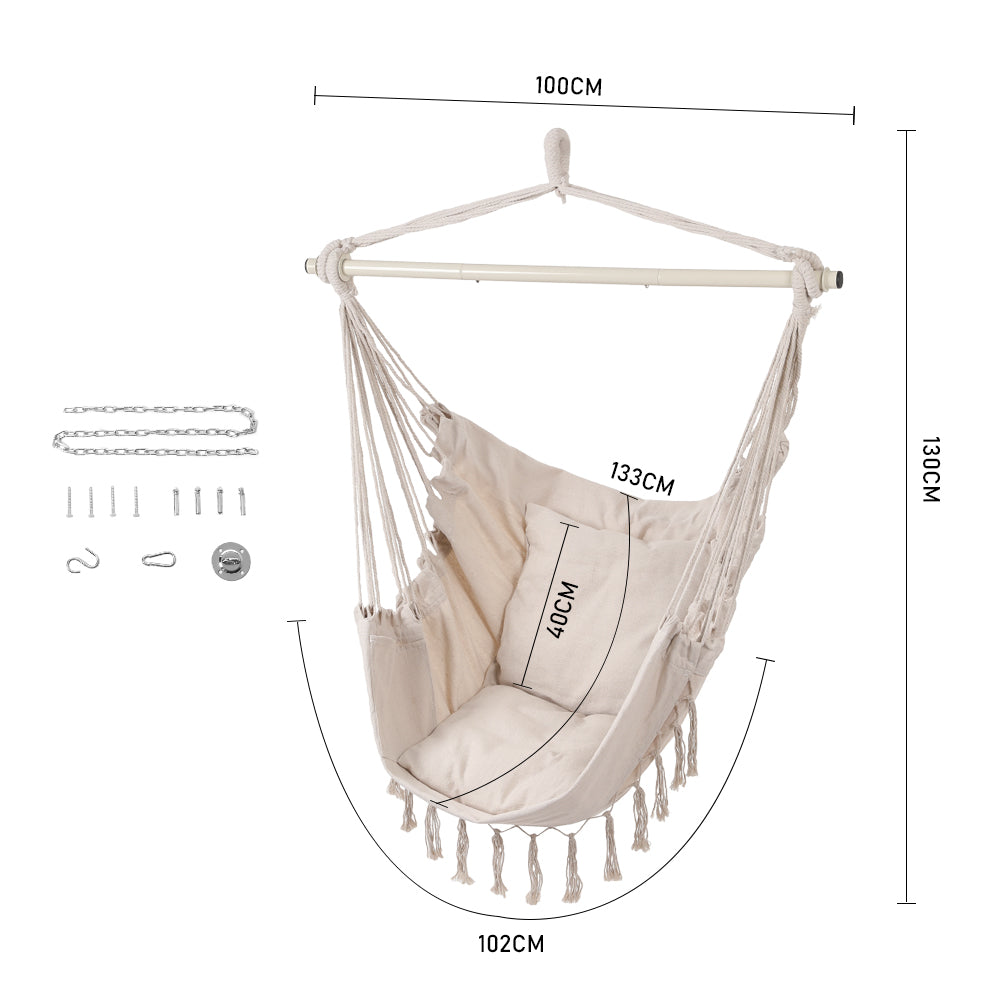 Garden Hanging Canvas Hammock Chair