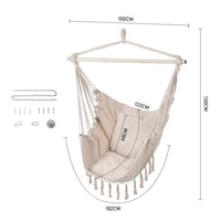 Garden Hanging Canvas Hammock Chair