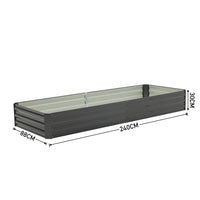 Dimensions of rectangular galvanized steel raised bed – full size specifications for outdoor gardening