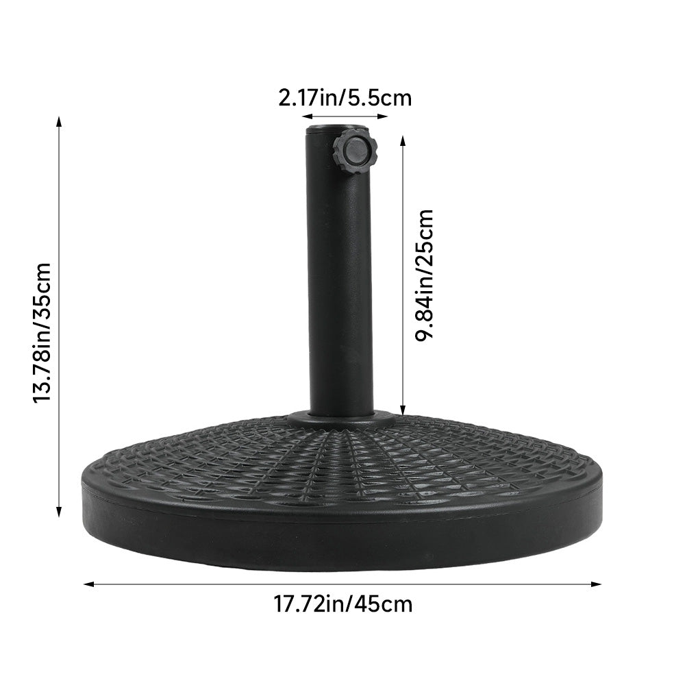 Heavy-Duty Outdoor Parasol Umbrella Stand with Elegant Pattern Design