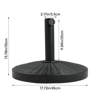 Heavy-Duty Outdoor Parasol Umbrella Stand with Elegant Pattern Design