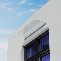 100cm Arc Transparent Window Door Awning Canopy – UV and Rain Protection for Patio, Door or Window